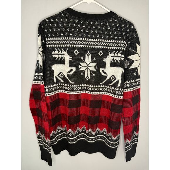 NWT Ralph Lauren Holiday Heritage Buffalo Plaid Reindeer Sweater Alpaca Wool - Picture 4 of 14